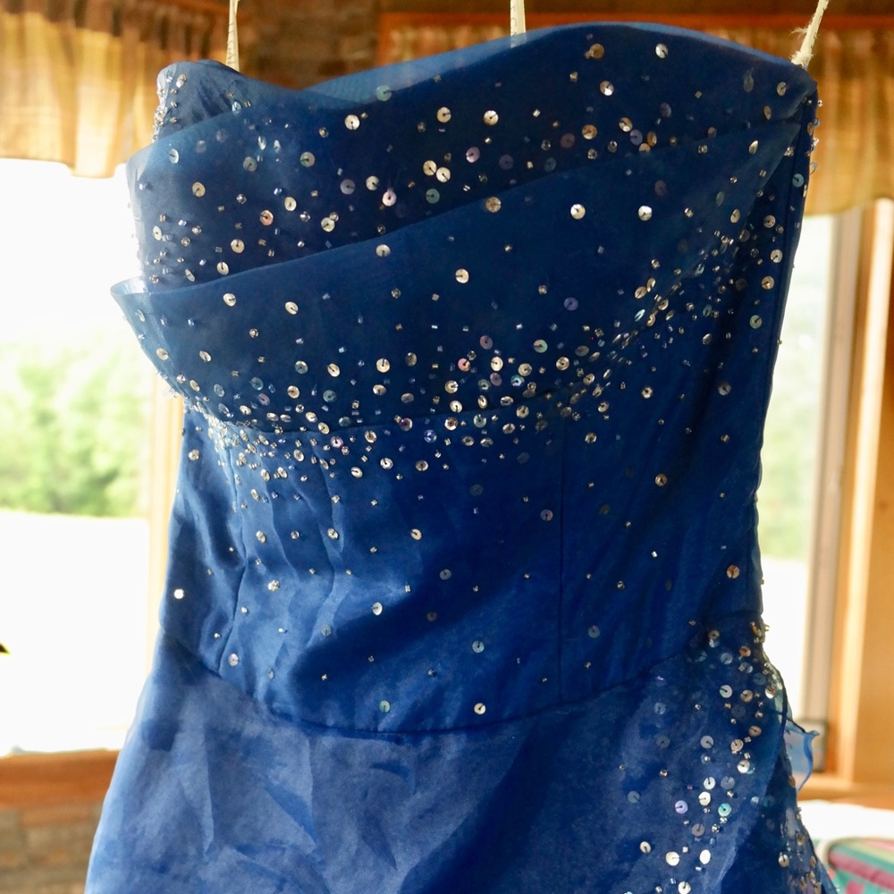 Royal Blue, Sequin Prom, Homecoming, Formal Gown